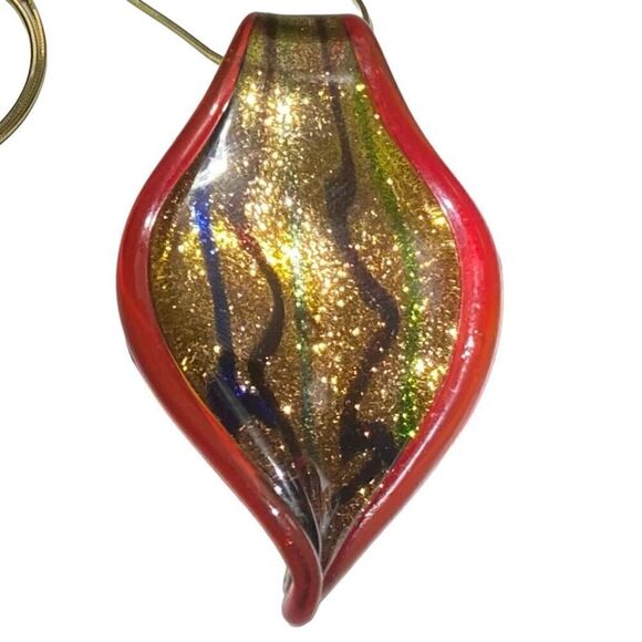 QE# 1 Italian Blown Glass & Sterling 926 Silver - Picture 5 of 9